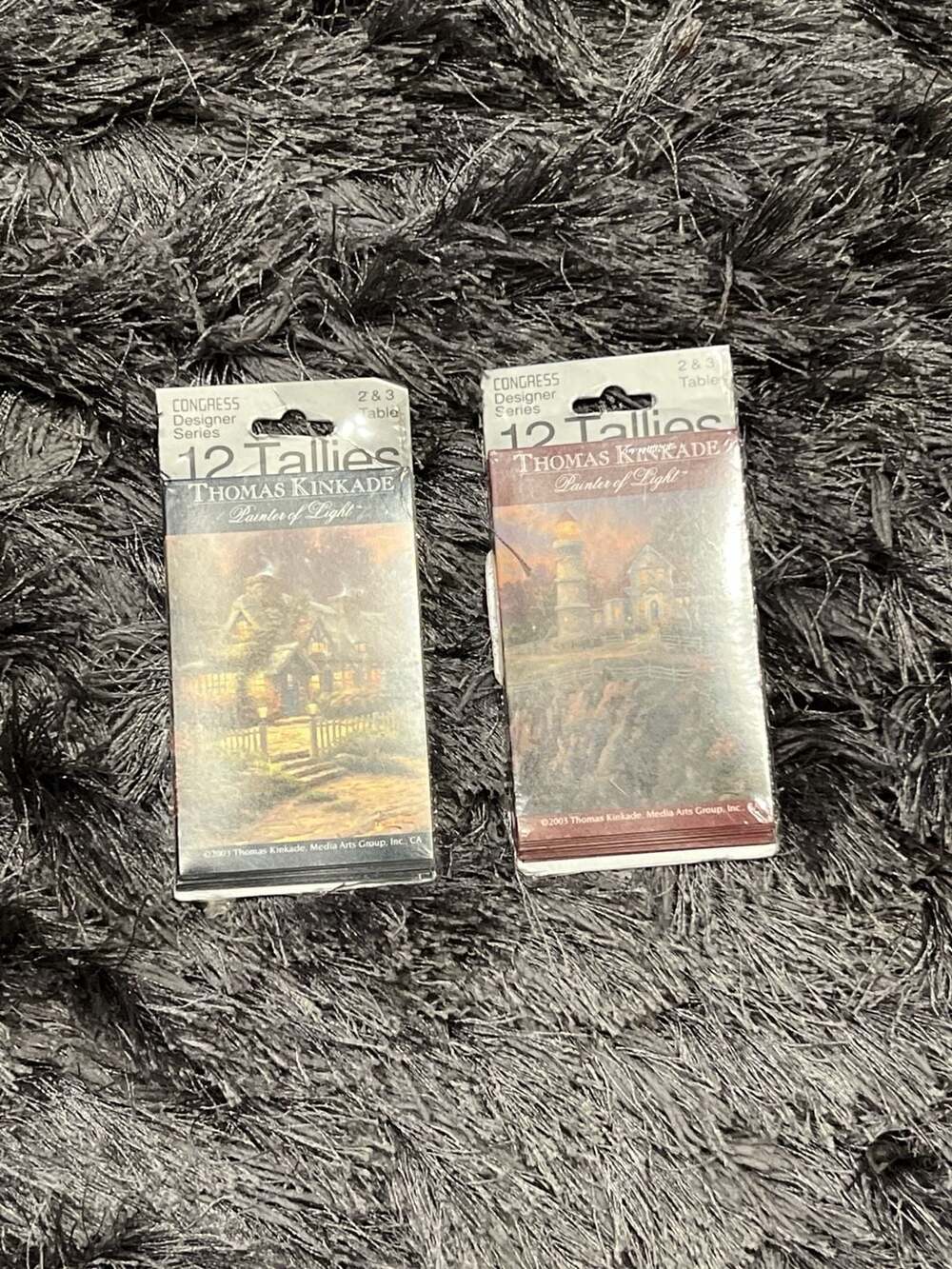 Congress Thomas Kinkade 12 Tallies Bridge Score Cards 2-Pack 2 & 3 Table